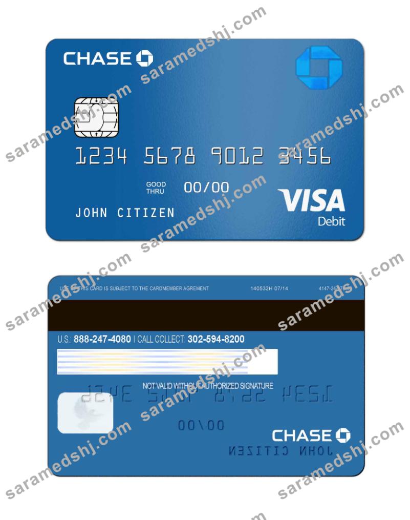 USA Chase bank visa card